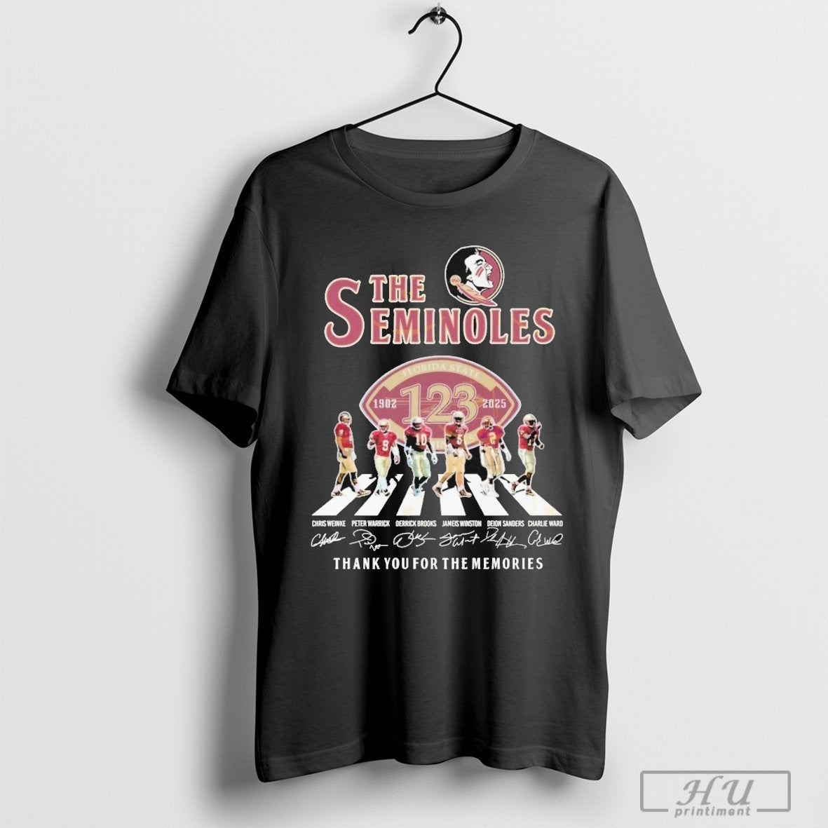 The Florida State Seminoles 1902-2025 Signature Thank You For The Memories T-Shirt Hoodie, Sweatshirt | CoreVibeTees.com