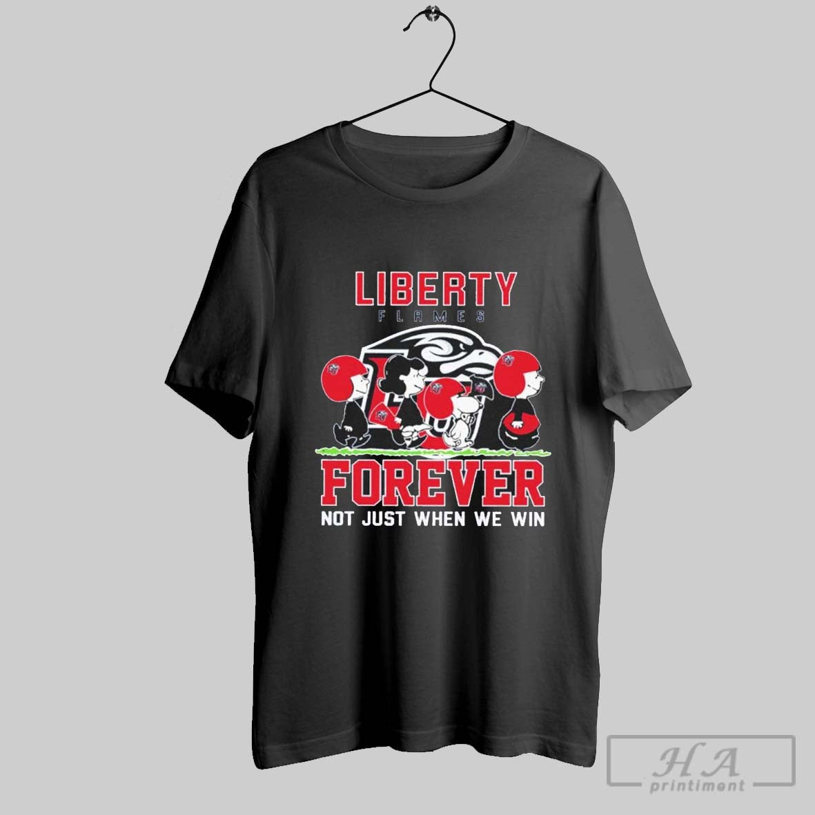 The Peanut Liberty Flames Forever Not Just When We Win T Shirt Hoodie, Sweatshirt | CoreVibeTees.com