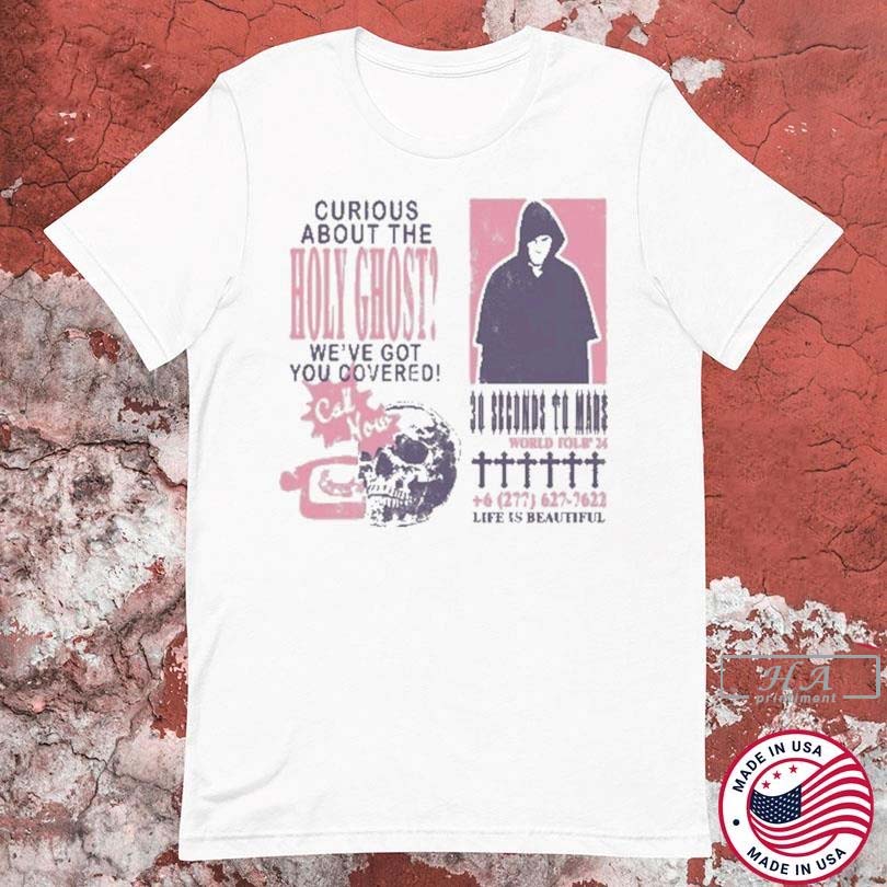 Thirty Seconds To Mars Curious About The Holy Ghost We’ve Got You Covered Life Is Beautiful World Tour 2024 T-shirts...