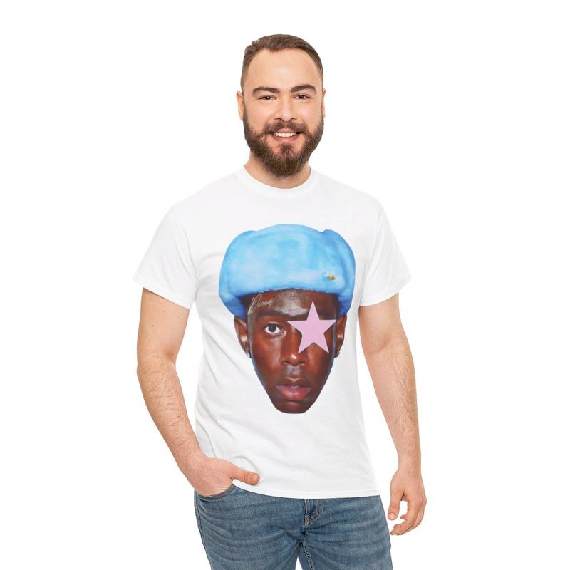 Tyler Star Inspired T-Shirt Y2k 90s Hip-Hop Vibes Heavy Cotton Graphic T-Shirt Tshirt Shirt HipHop Rap Tee... (Image 3)