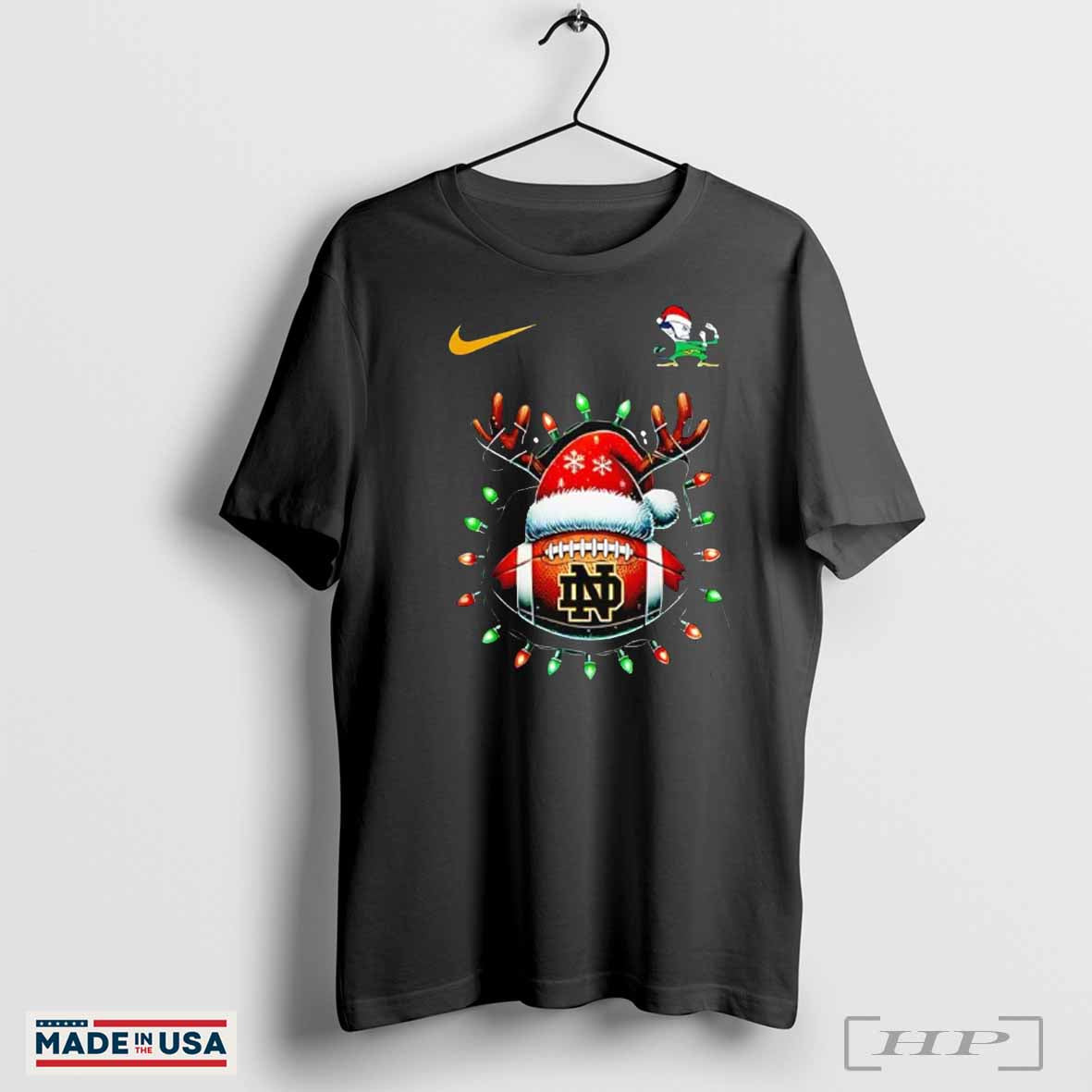 The Notre Dame Fighting Irish Football Christmas Shirt Hoodie, Sweatshirt | CoreVibeTees.com