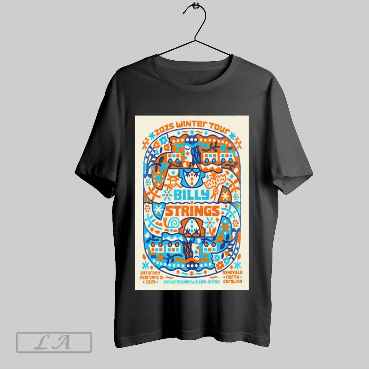 Top Billy Strings 2025 Winter Tour February 15 2025 Asheville Nc Poster Sweatshirt T Shirt Hoodie | CoreVibeTees.com