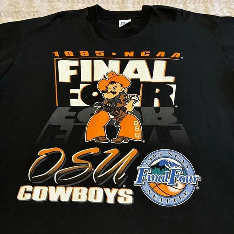 Vintage Salem Oklahoma State 1995 Final Four Tee Classic Cotton Menswear Top Hoodie, Sweatshirt | CoreVibeTees.com (Image 2)
