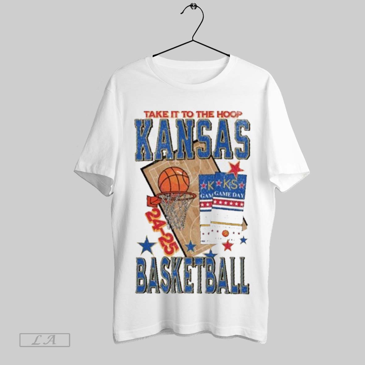 Top Kansas Jayhawks Basketball 2024 25 Take It To The Hoop Sweatshirt T Shirt Hoodie | CoreVibeTees.com