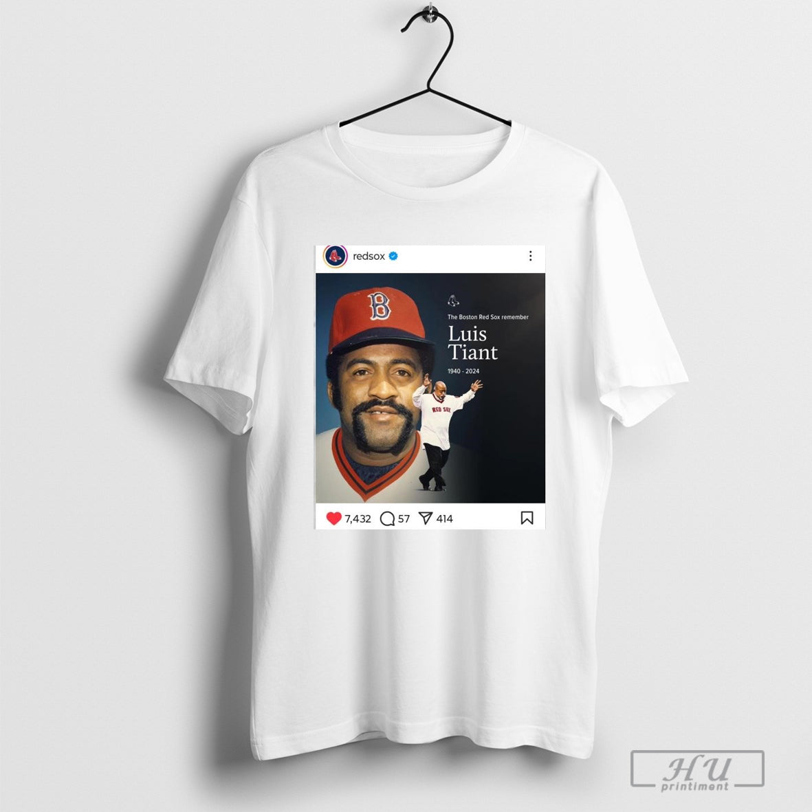 The Boston Red Sox Remember Luis Tiant 1940-2024 Shirt Hoodie, Sweatshirt | CoreVibeTees.com