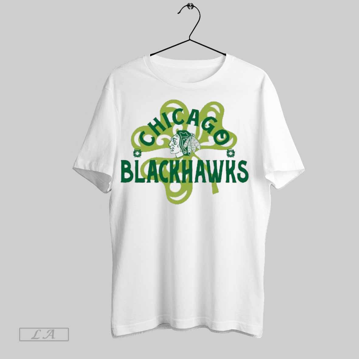 Top Chicago Blackhawks Levelwear White St Patricks Day Richmond Shamrock T Shirt Sweatshirt Hoodie Shirt | CoreVibeTees.com