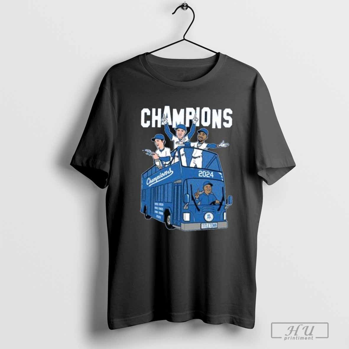 Titletown Bus LA Champions 2024 cartoon T-shirt, LA Champions 2024 Shirt Hoodie, Sweatshirt | CoreVibeTees.com