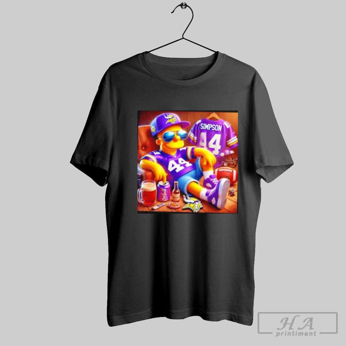 The Simpsons 44 Minnesota Vikings Shirt Hoodie, Sweatshirt | CoreVibeTees.com