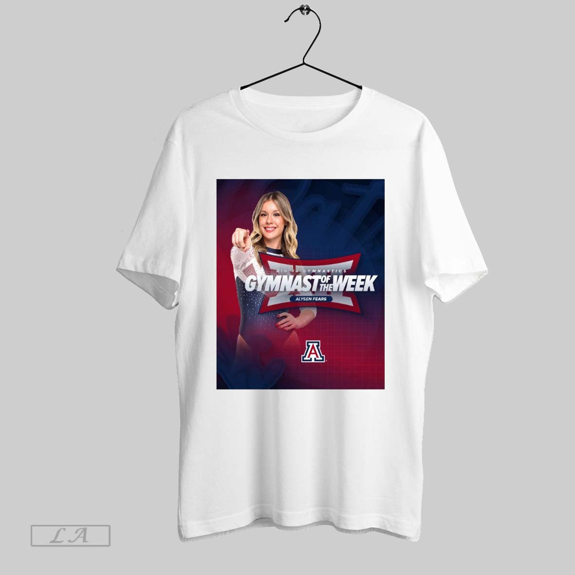 Top Arizona Gymnastics Alysen Fears Earned Big 12 Gymnast Of The Week Poster Unisex Sweatshirt T Shirt Hoodie