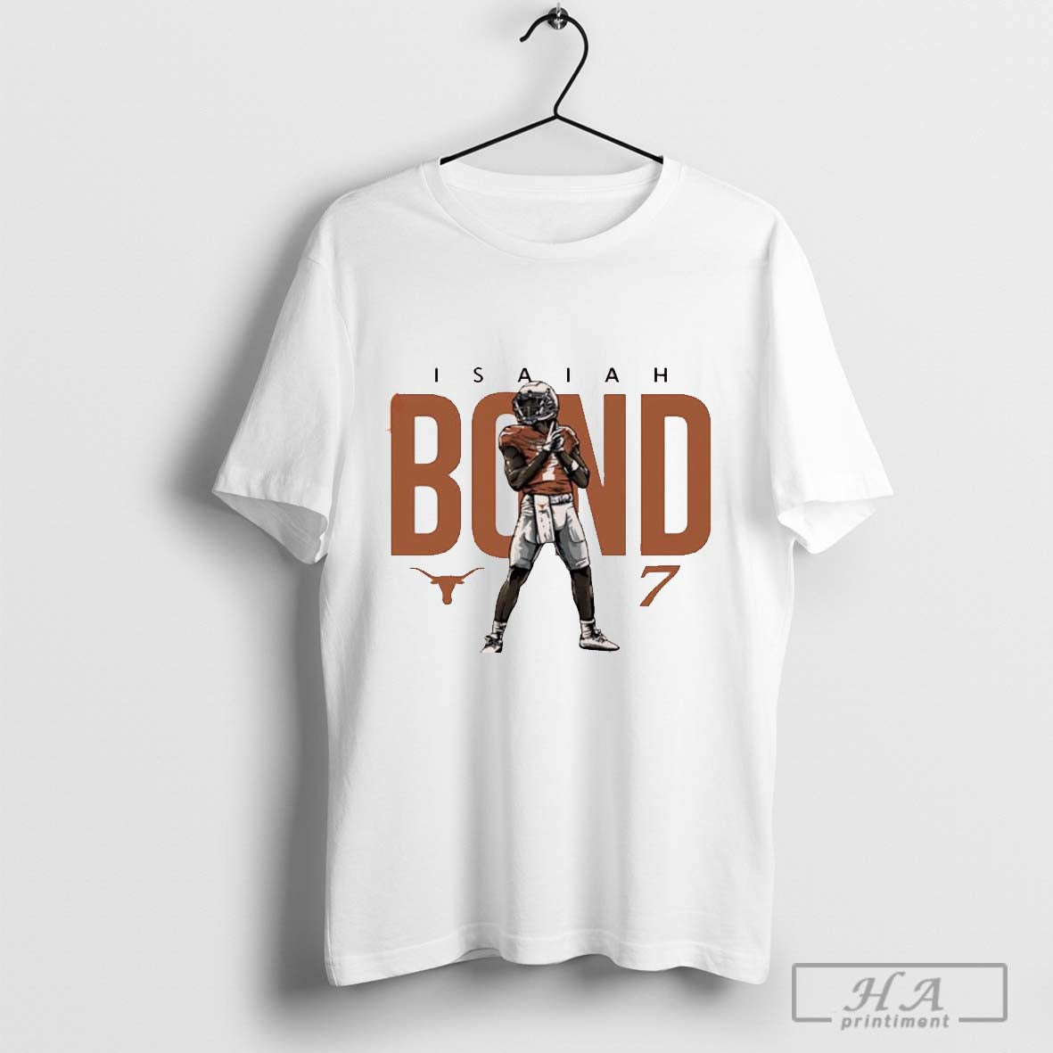 Texas Longhorns Isaiah Bond #7 Player Caricature Shirt Hoodie, Sweatshirt | CoreVibeTees.com