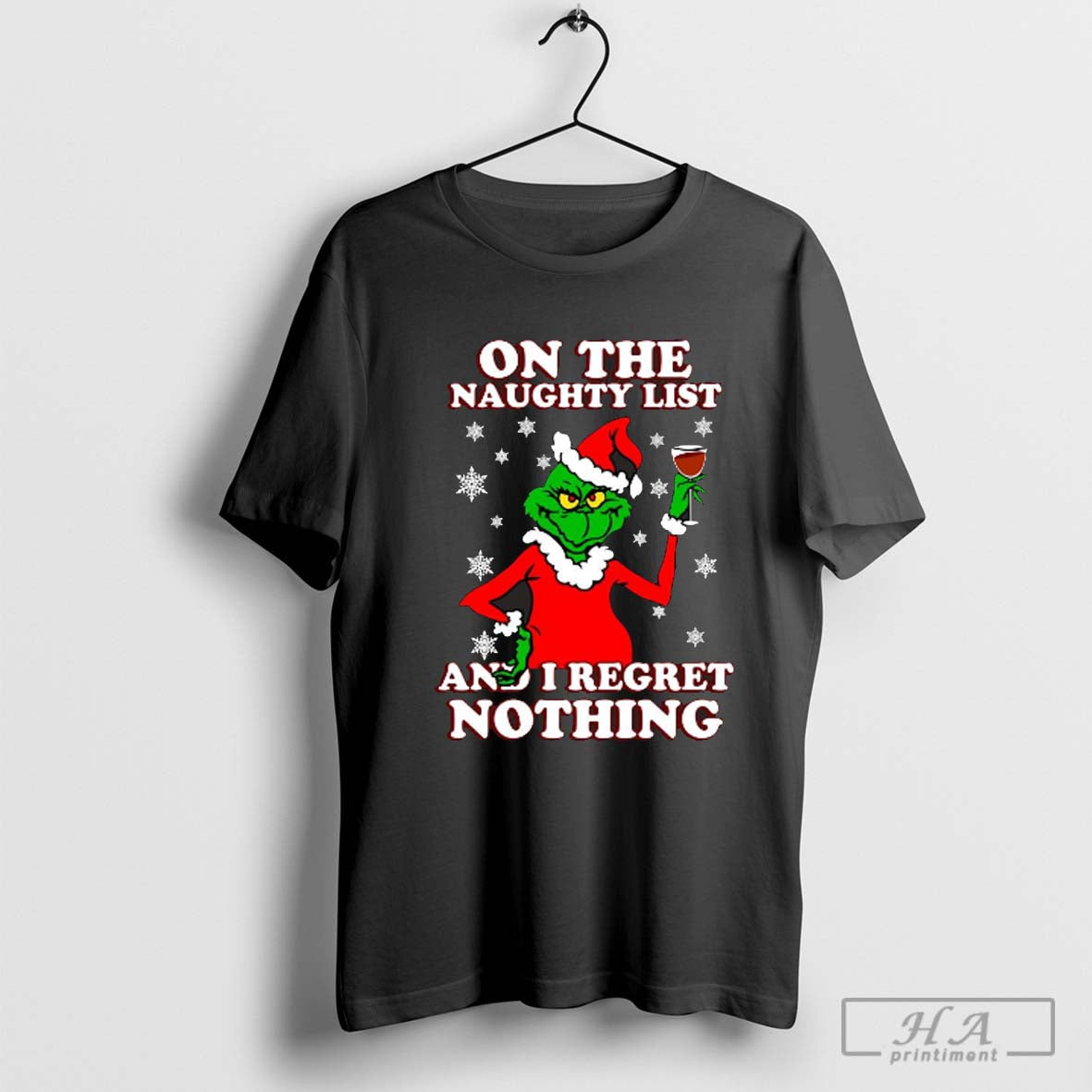 The Grinch Wine On The Naughty List And I Regret Nothing Christmas 2024 Shirt Hoodie, Sweatshirt | CoreVibeTees.com