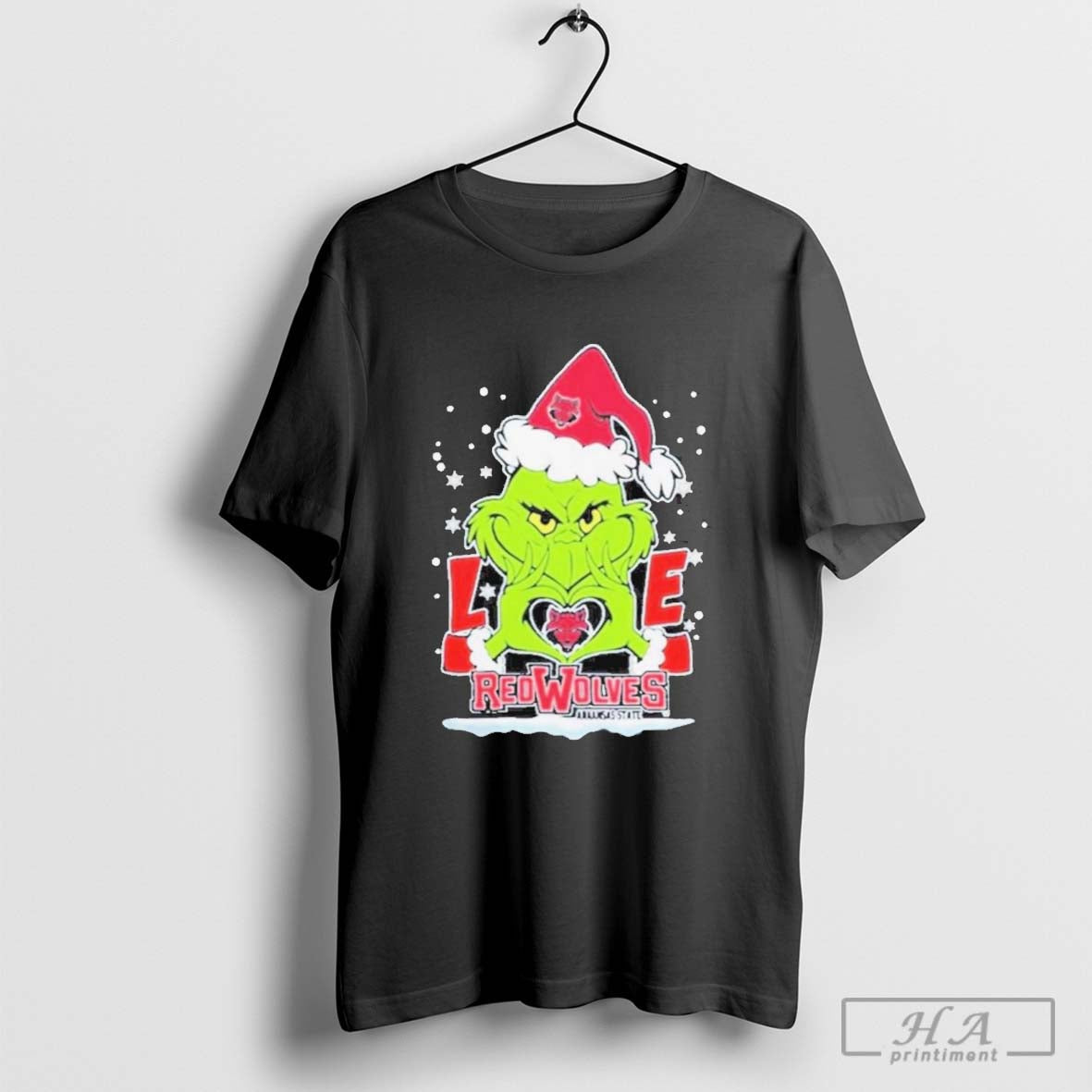 The Grinch Love 2024 Arkansas State Red Wolves Football Christmas T-shirt Hoodie, Sweatshirt | CoreVibeTees.com