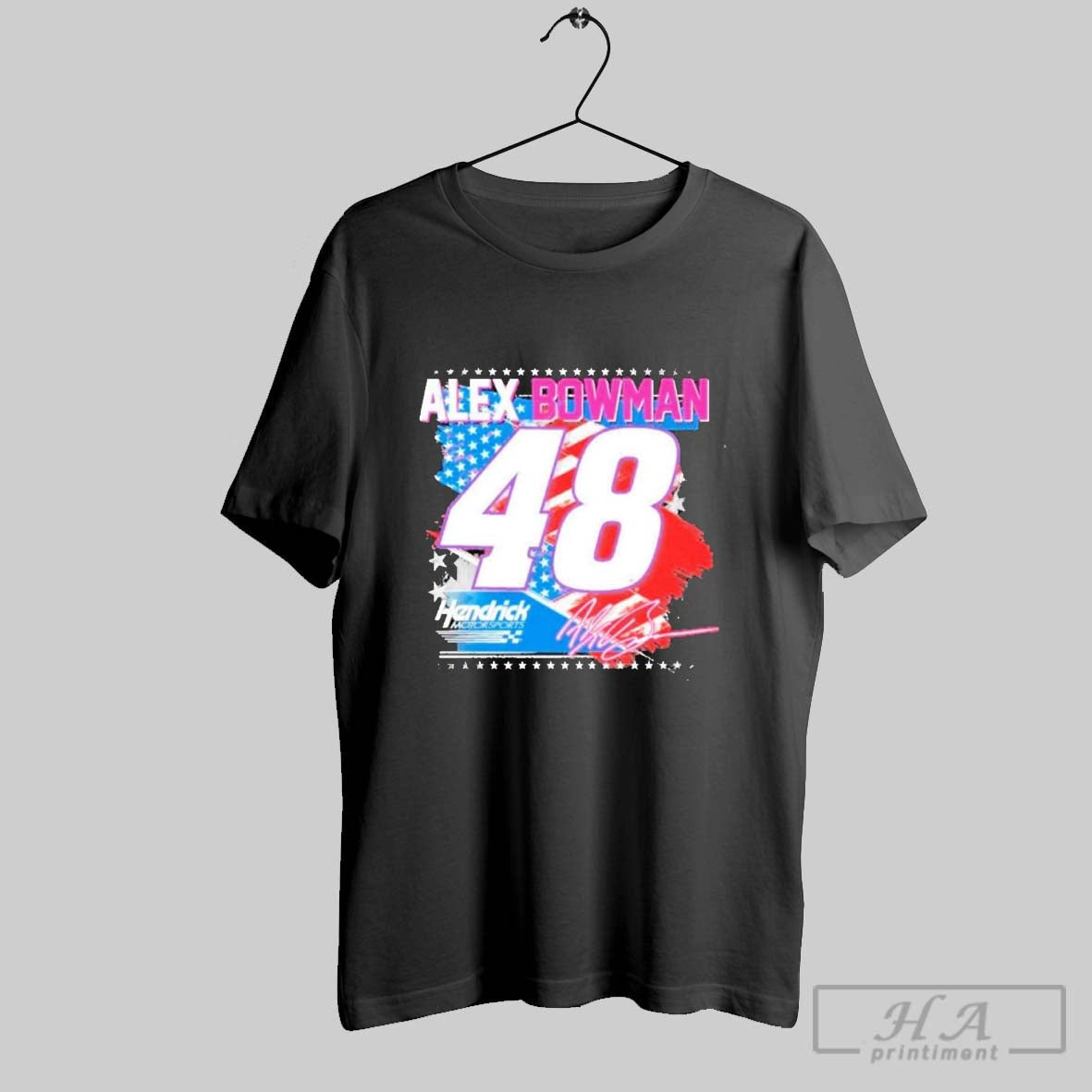 Top Hendrick Motorsports Alex Bowman 48 Patriotic T Shirt Hoodie, Sweatshirt | CoreVibeTees.com