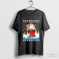 Tis The Open Season Hunting Santa Ugly Christmas Sweaters 2024 t-shirt Hoodie, Sweatshirt | CoreVibeTees.com