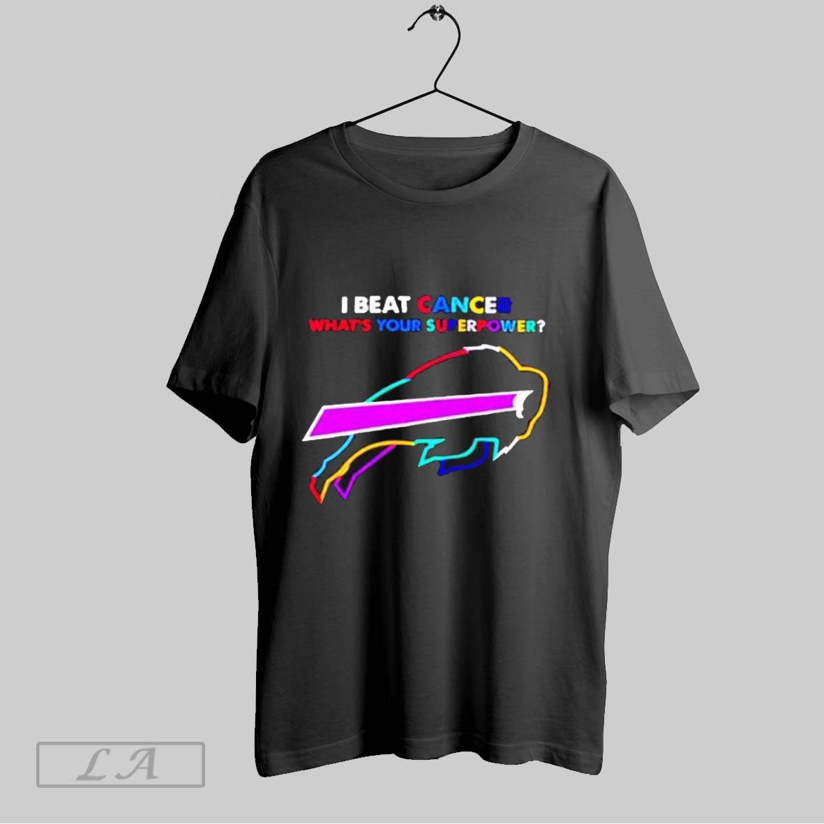 Top I Beat Cancer Whats Your Superpower Buffalo Bill Sweatshirt T Shirt Hoodie | CoreVibeTees.com
