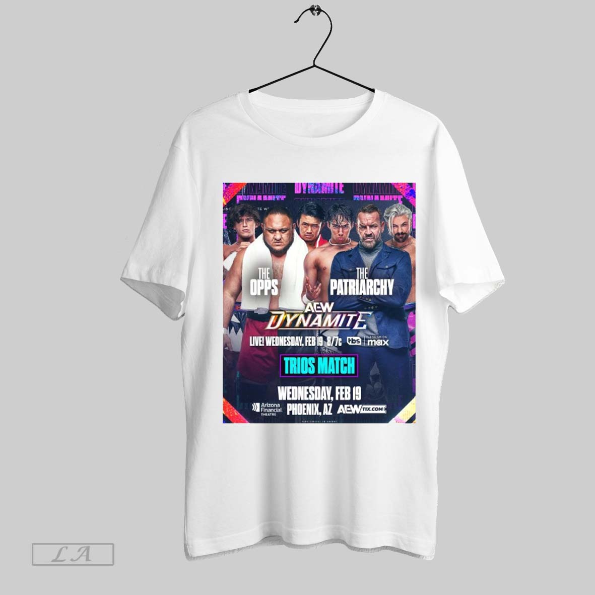 Top Aew Dynamite The Opps Vs The Patriarchy Trios Match Wednesday Feb 19 2025 Phoenix Az Poster T Shirt Hoodie, Sweatshirt
