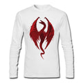 Dragon White Full Sleeve Tee Hoodie, Sweatshirt | CoreVibeTees.com