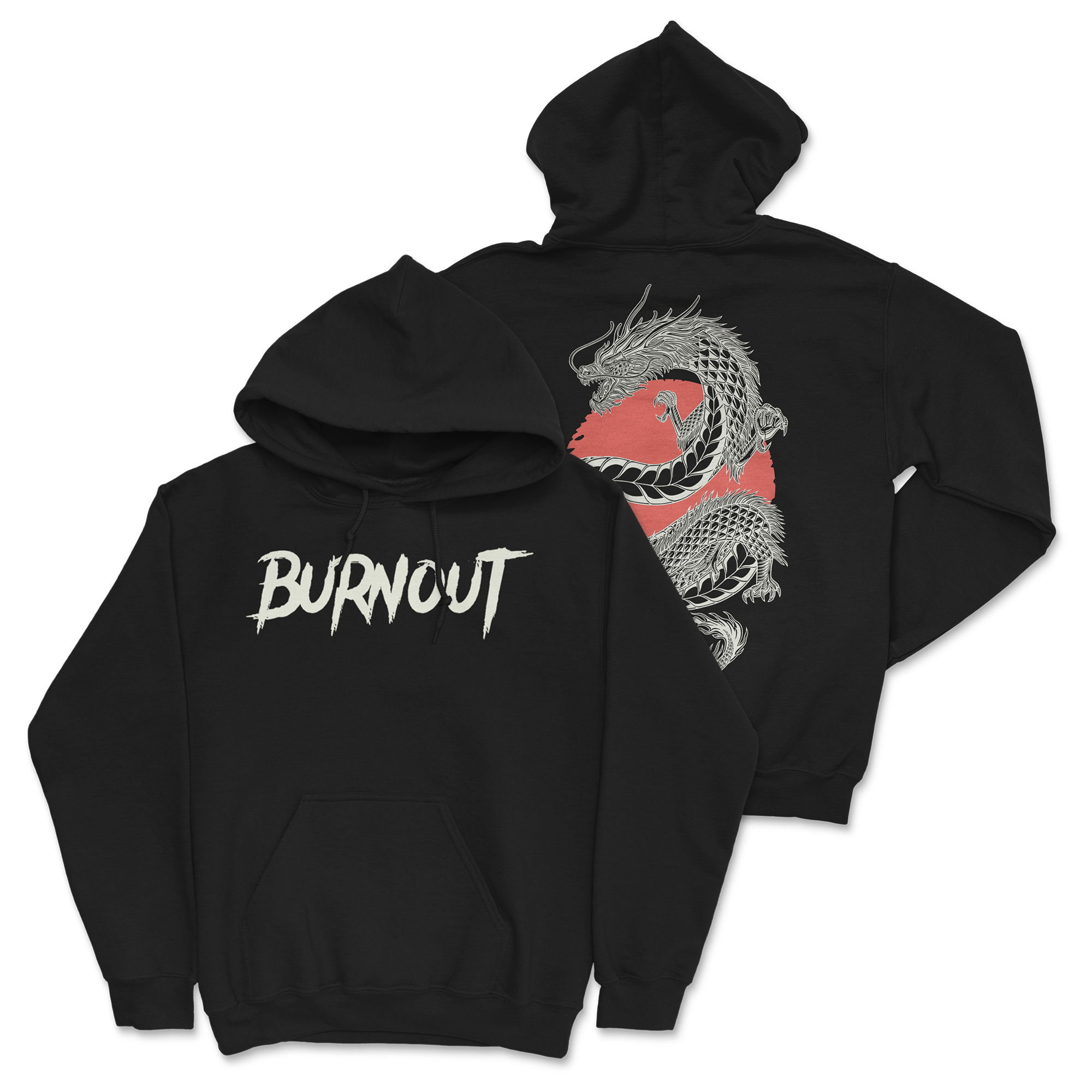College Burnout - Dragon Sun Hoodie T-Shirts, Sweatshirt | CoreVibeTees.com (Image 1)