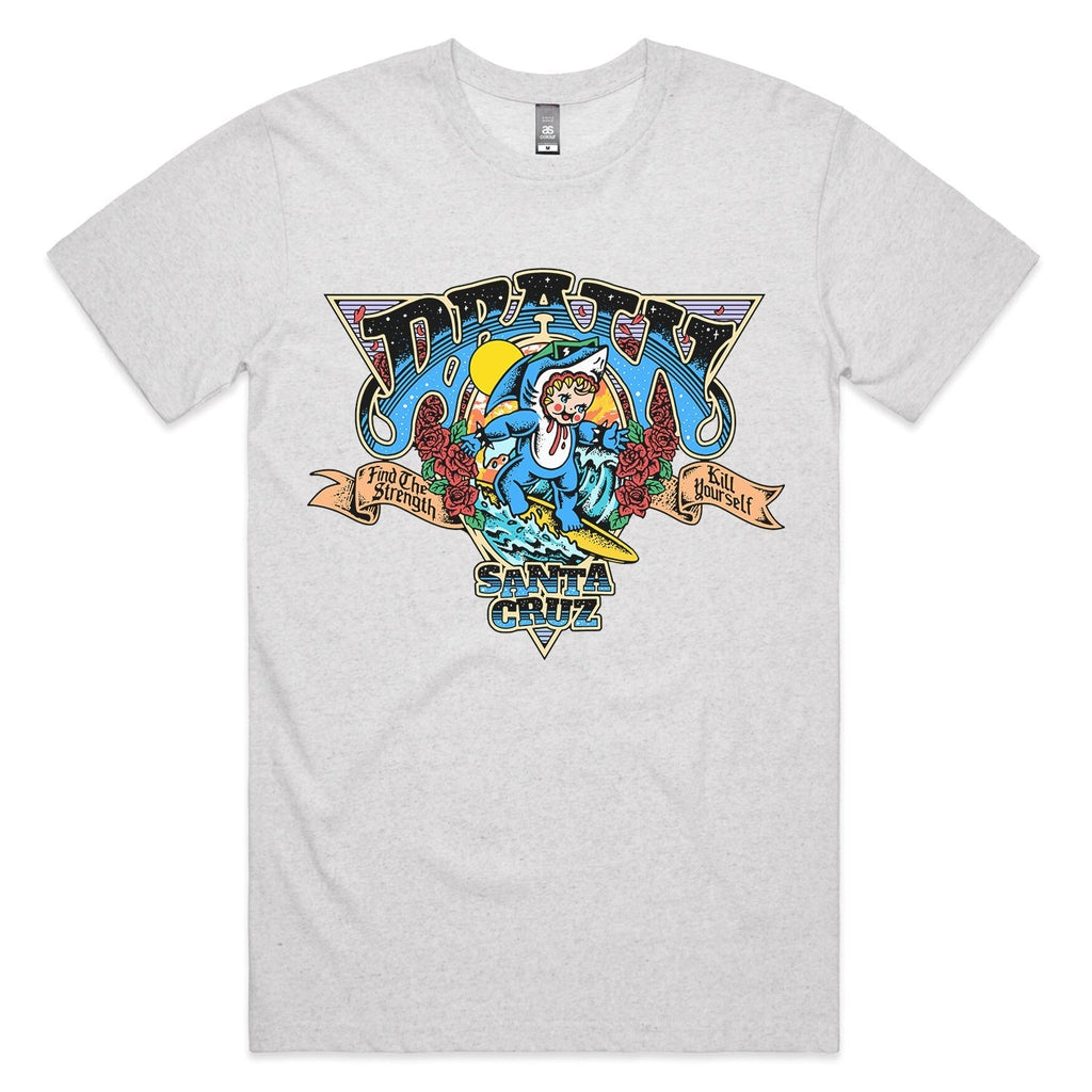 Surfin' Kewpie T-Shirt (White Marle) Hoodie, Sweatshirt | CoreVibeTees.com (Image 1)