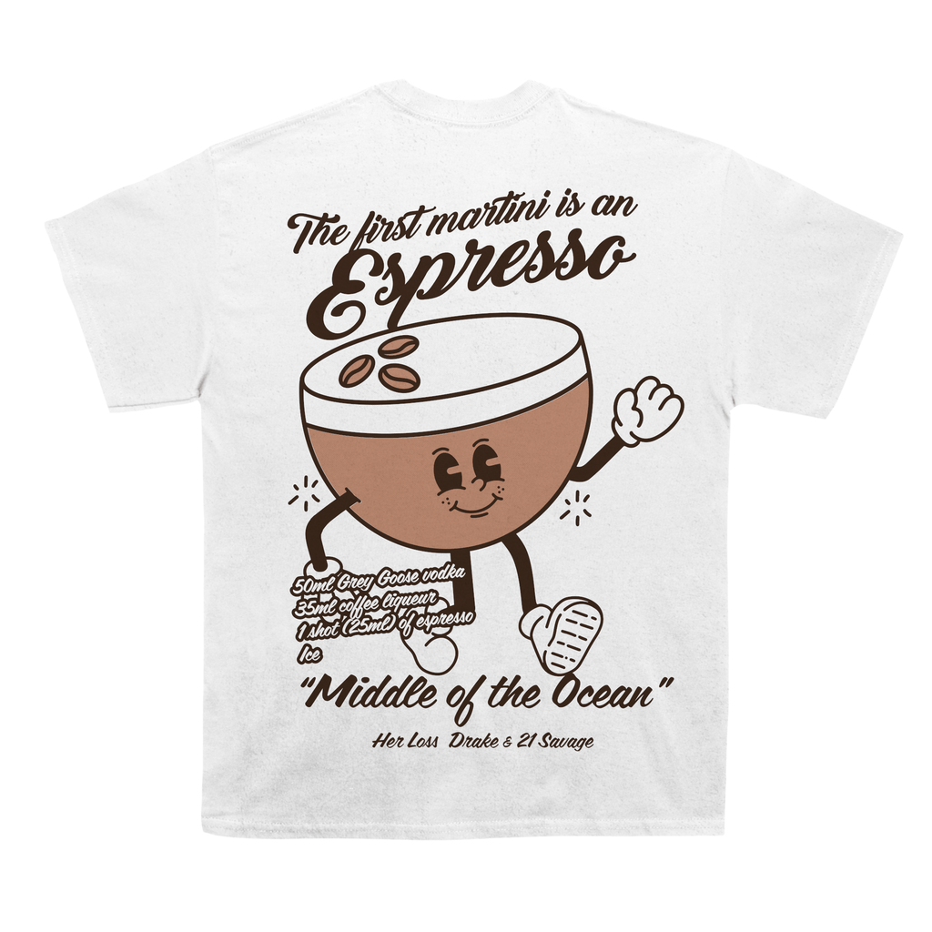 Drizzy " Espresso Martini " Back Design Tee Hoodie, Sweatshirt | CoreVibeTees.com (Image 3)