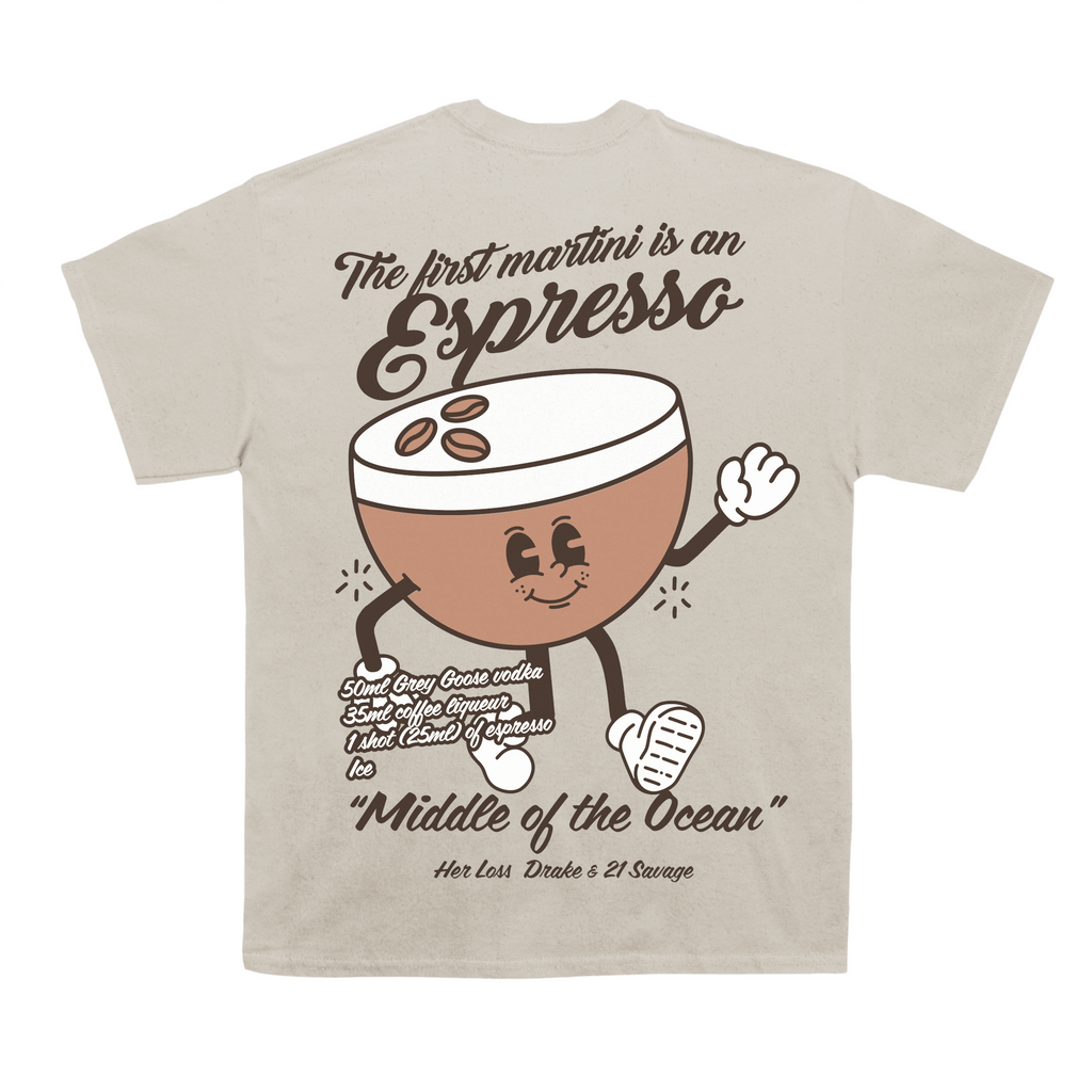 Drizzy " Espresso Martini " Back Design Tee Hoodie, Sweatshirt | CoreVibeTees.com (Image 4)
