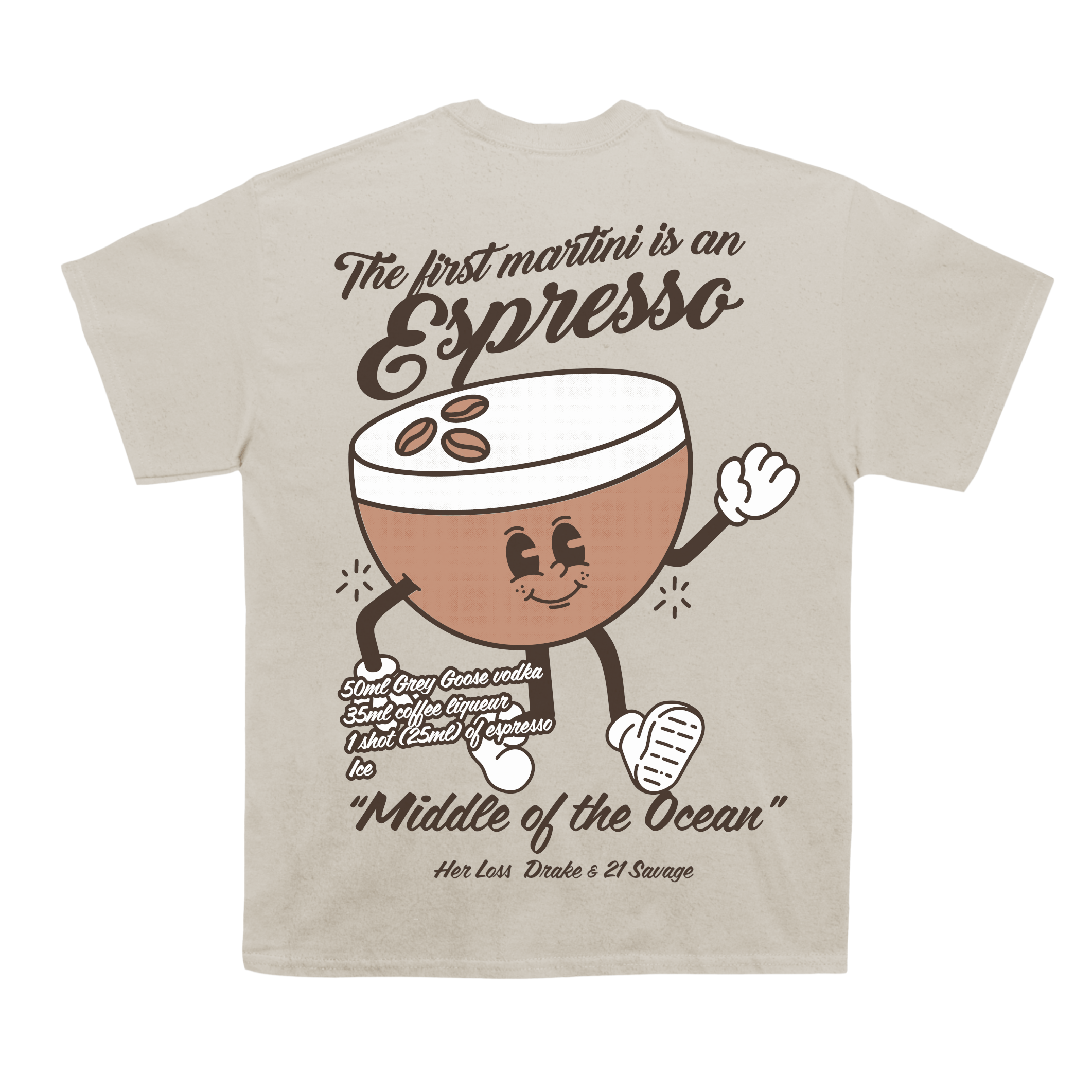Drizzy " Espresso Martini " Back Design Tee Hoodie, Sweatshirt | CoreVibeTees.com (Image 4)