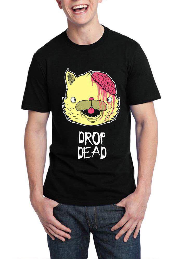 Drop Dead Black T-Shirt Hoodie, Sweatshirt | CoreVibeTees.com