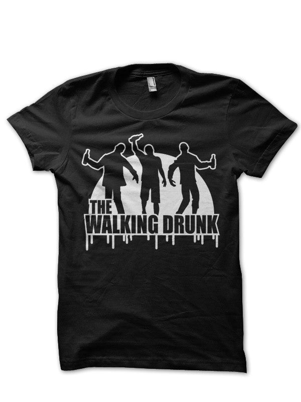 The Walking Drunk Black T-Shirt Hoodie, Sweatshirt | CoreVibeTees.com