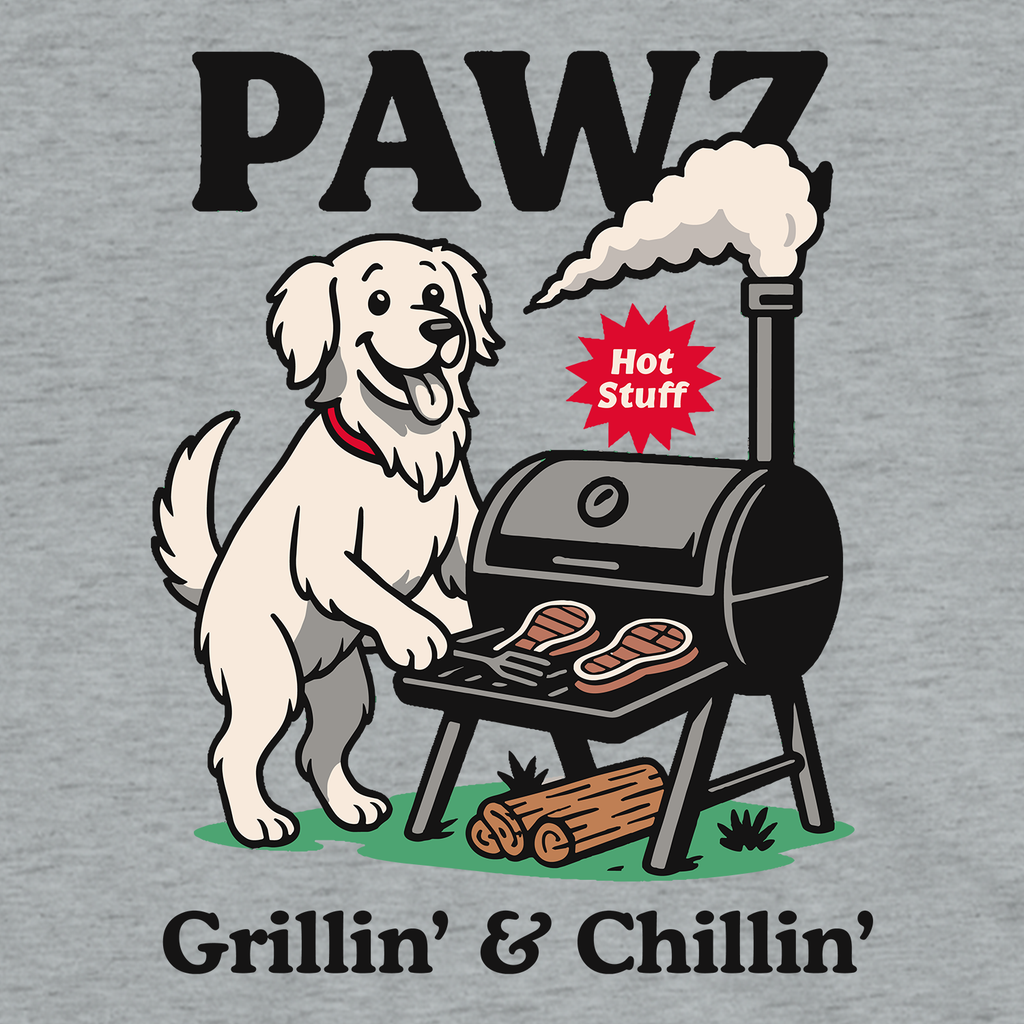 Grillin' & Chillin' (Adult Short Sleeve T-Shirt) Hoodie, Sweatshirt | CoreVibeTees.com (Image 3)