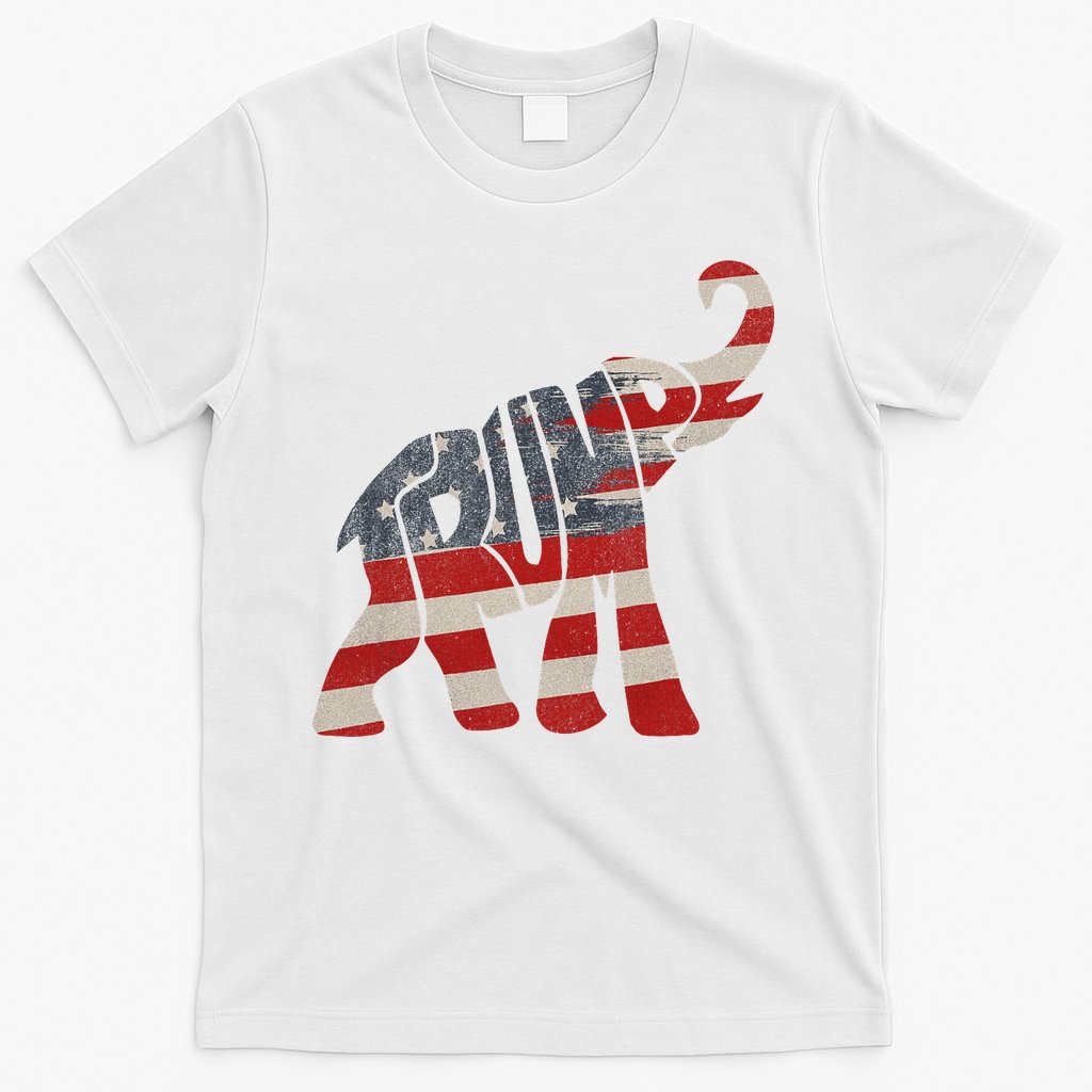 Donald Trump Vintage Republican Elephant USA Flag T-Shirt Hoodie, Sweatshirt | CoreVibeTees.com