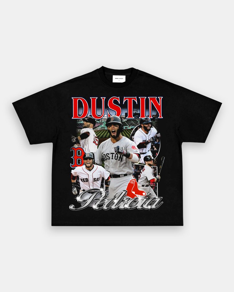 DUSTIN PEDROIA TEE Hoodie, Sweatshirt | CoreVibeTees.com (Image 1)