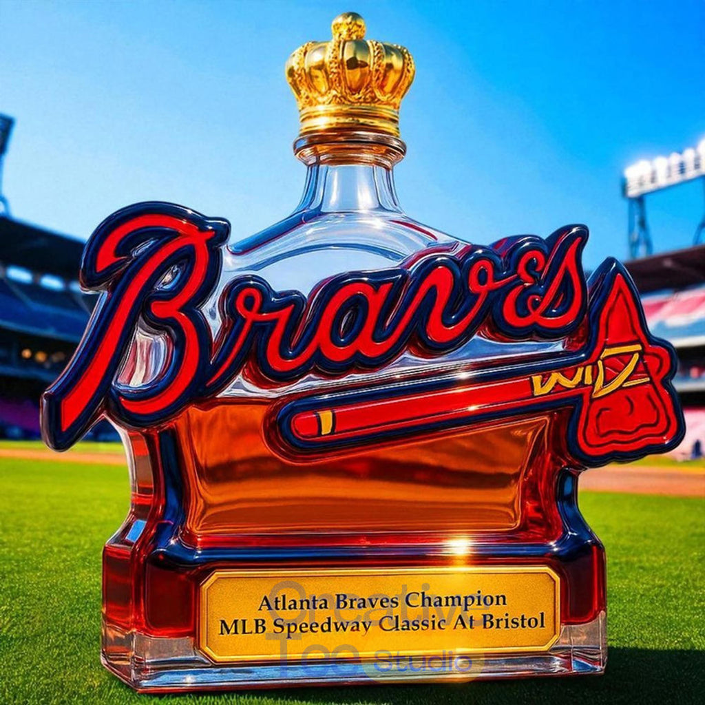 Atlanta Braves Champion MLB Speedway Limited Edition Whiskey Bottle