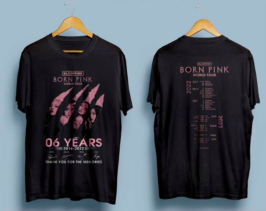 Blackpink Born Pink Double Side T-Shirt Hoodie, Sweatshirt | CoreVibeTees.com