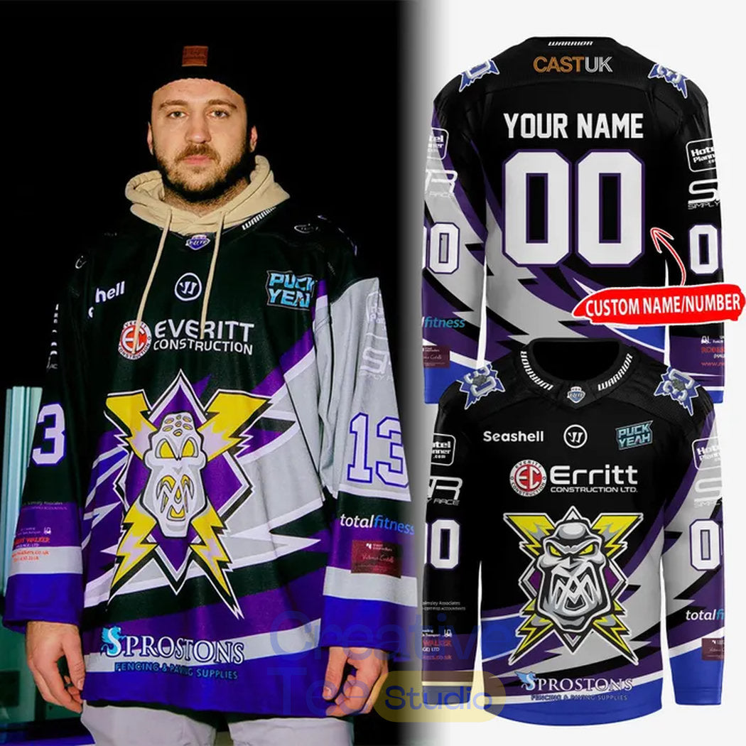 Manchester Storm 2026 Retro Night Custom Hockey Jersey