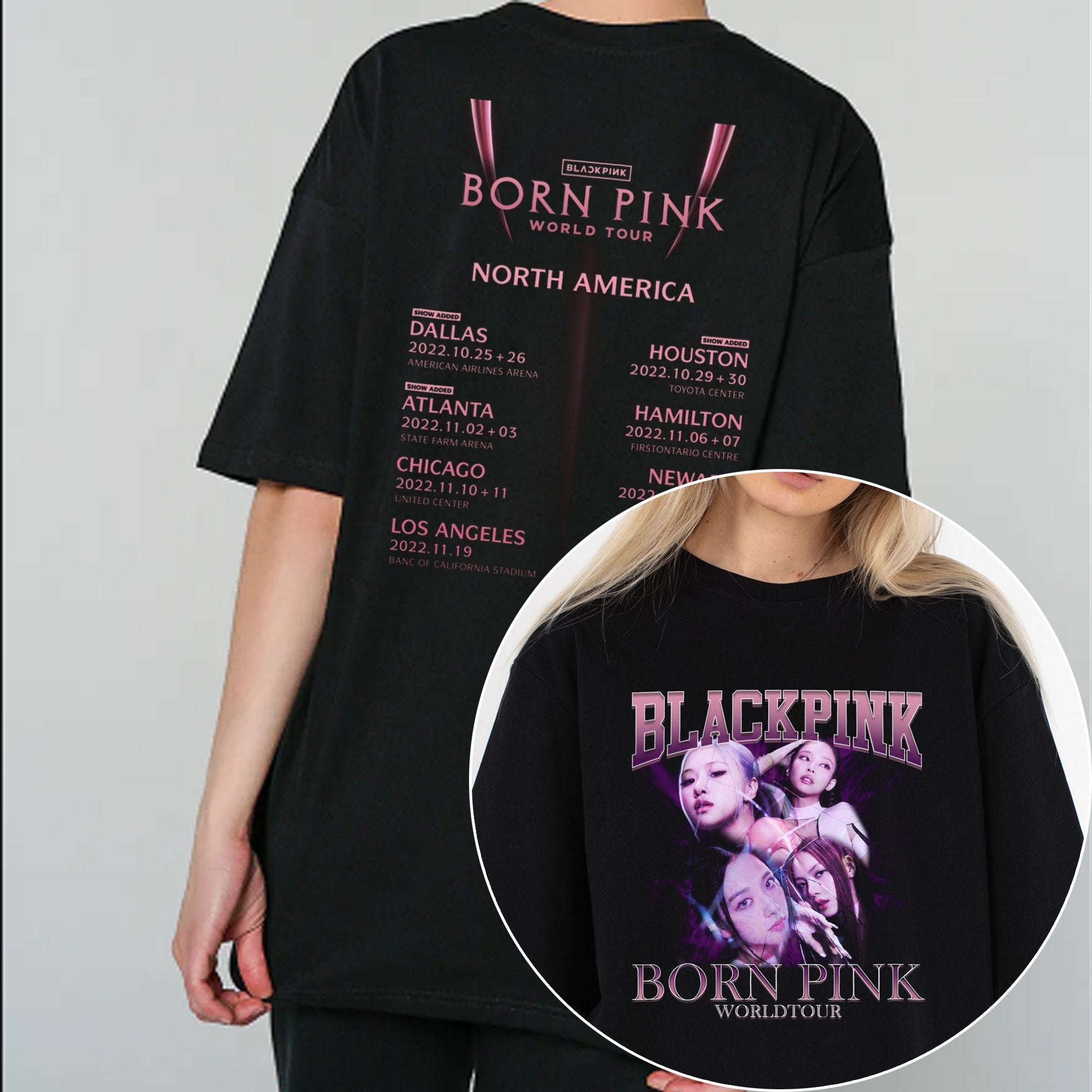 Black Pink Born Pink World Tour Shirt, Born Pink World Tour Shirt, Born Pink North American 2022 Shirt Hoodie, Sweatshirt