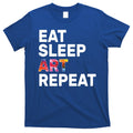 Eat Sleep Art Repeat T-Shirt Hoodie, Sweatshirt | CoreVibeTees.com