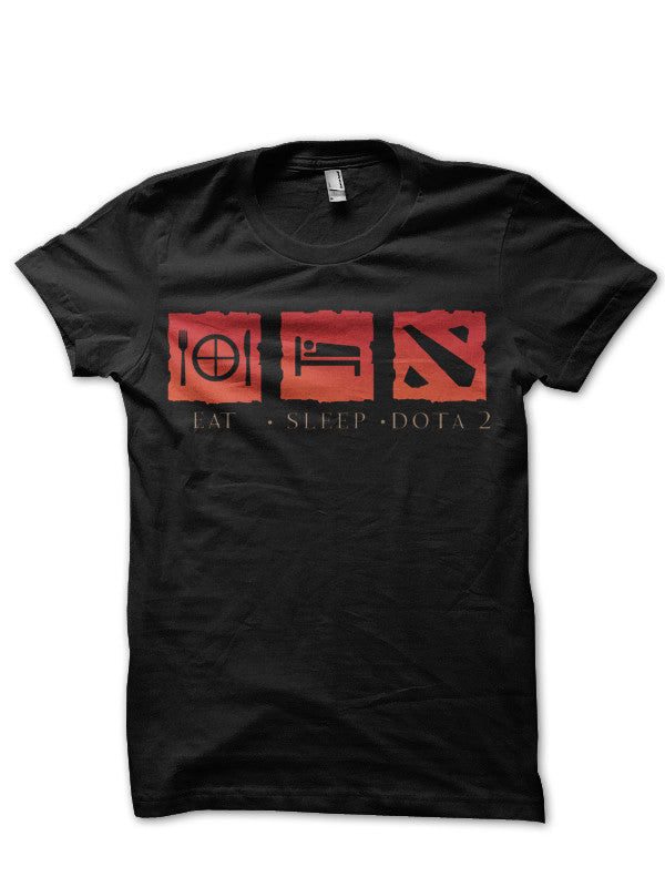 Eat Sleep Dota Repeat Black T-Shirt Style001 Hoodie, Sweatshirt | CoreVibeTees.com