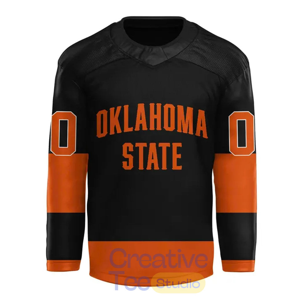 Oklahoma State Cowboys Hockey Bedlam Custom Jersey