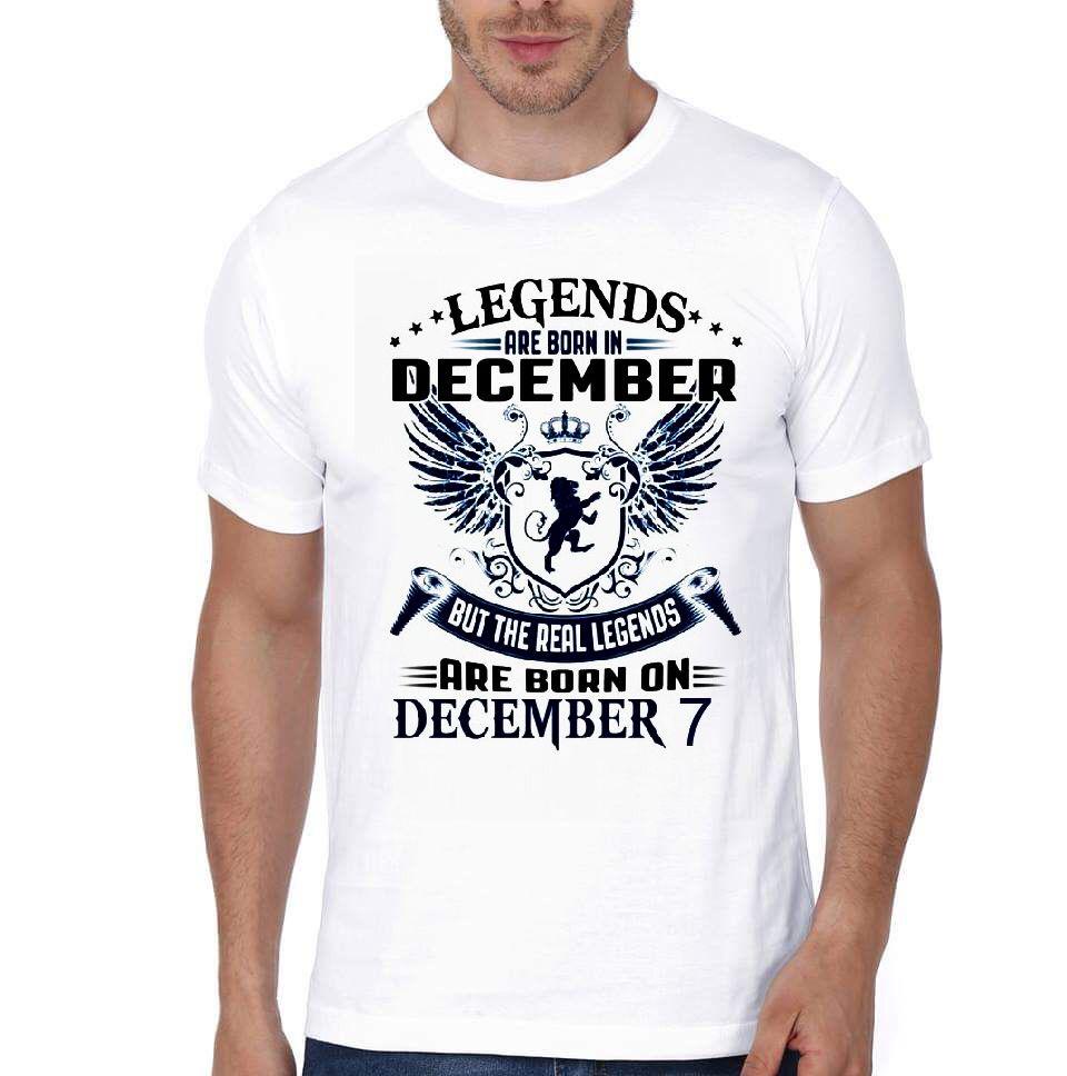 Are Born On December 7 White Half Sleeve T-Shirt Hoodie, Sweatshirt | CoreVibeTees.com