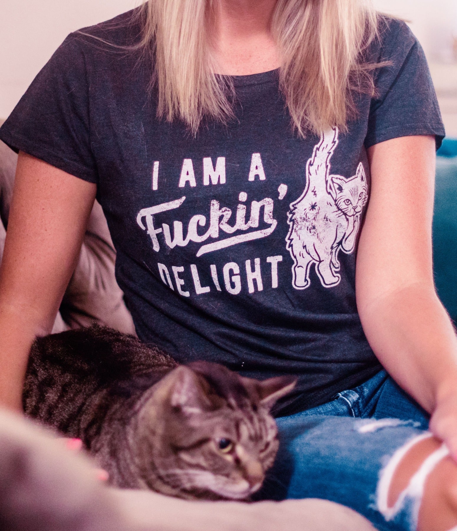 I'm A Fuckin Delight Women's T Shirt Hoodie, Sweatshirt | CoreVibeTees.com (Image 3)