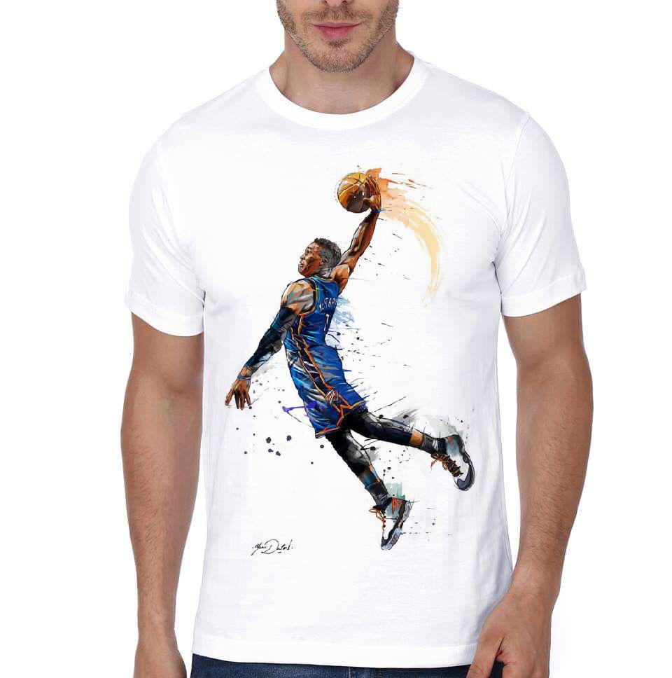 Russell Westbrook Half Sleeve White T-Shirt Hoodie, Sweatshirt | CoreVibeTees.com