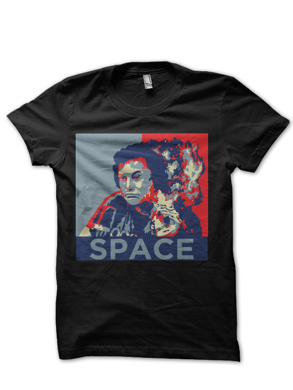 Elon Musk Half Sleeve Black T-Shirt Hoodie, Sweatshirt | CoreVibeTees.com