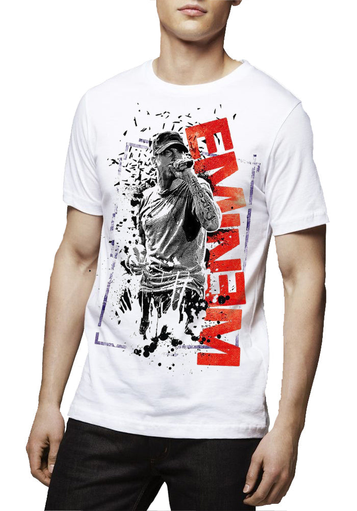 Eminem Splash Art White T-Shirt Hoodie, Sweatshirt | CoreVibeTees.com