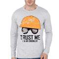 Engineer Grey Full Sleeve Tee Hoodie, Sweatshirt | CoreVibeTees.com
