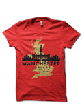 Manchester England Skyline Map Art T-Shirt Hoodie, Sweatshirt | CoreVibeTees.com