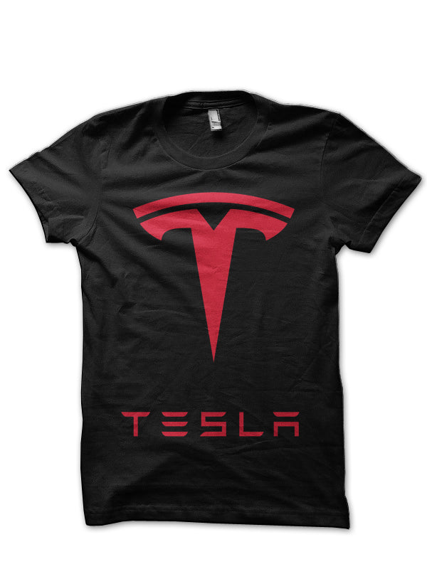 Tesla Logo Black T-Shirt Style001 Hoodie, Sweatshirt | CoreVibeTees.com