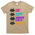 Eat Sleep Cat Warrior Repeat Cat Warrior Love Cats T-Shirt Hoodie, Sweatshirt | CoreVibeTees.com