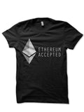Ethereum Accepted Black T-Shirt Hoodie, Sweatshirt | CoreVibeTees.com
