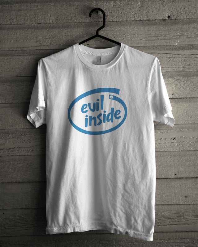 Evil Inside White Tee Hoodie, Sweatshirt | CoreVibeTees.com
