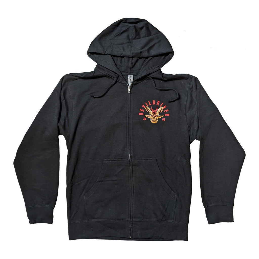 DevilDriver - Evil On Swift Wings zip-up hoodie T-Shirts, Sweatshirt | CoreVibeTees.com (Image 2)
